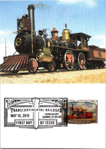 Dr Jim Stamps Maximum Card Transcontinental Railroad Forever Fdc
