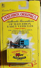 Matchbox Originals No. 7 Horse-Drawn Milk Float Limited Edition Blue/Brown