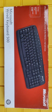 Microsoft Wired Keyboard 500 Wired -PS/2 - NEW - Black