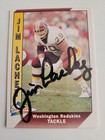 Jim Lachey #525 signed autograph Redskin auto 1991 Pacific Football Trading Card — photo 1