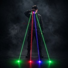 Light Glow Gloves DJ Dancer Bar Stage Show Color Laser Gloves Cosplay Props