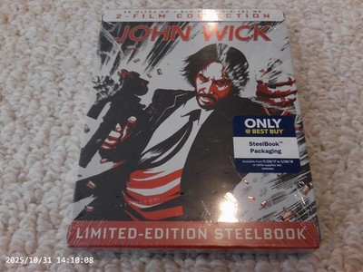 John Wick Bluray DVD, Best Buy Exclusive - Brand New Steelbook Rare