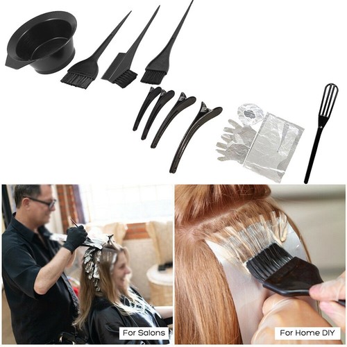 Kit D'outils De Coloration Pour Cheveux - 6 Pièces Noires, Marque SYXLS, Neuf