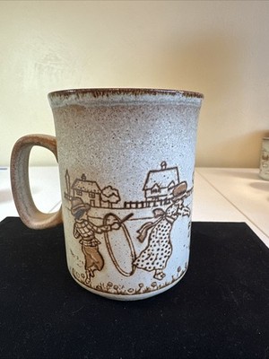 Vintage Dunoon Ceramics Stoneware Coffee Mug Scotland, Countryside