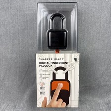 Sharper Image Fingerprint Digital Smart Padlock for Locker Bike Door Gate Home