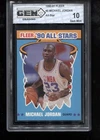 Michael Jordan 1990-91 Fleer #5 All-Star NBA Chicago Bulls GEM MINT 10