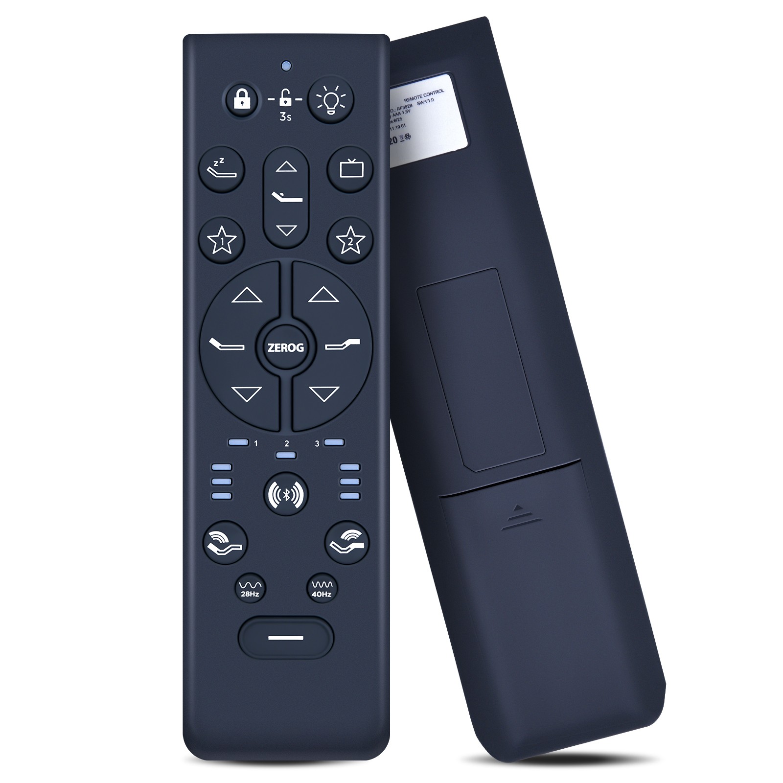 For Tempur-Pedic ERGO PROSMART Bed Remote Control Keeson RF396E JLDK.111.19.01