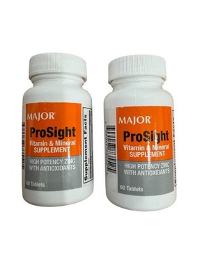 Major Prosight Vitamin & Mineral Supplement - 60 mg , 2 Pack - 120 Tab Exp 12/26