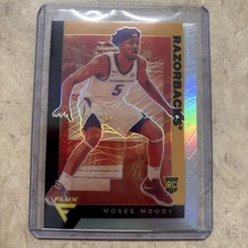 2021-22 Panini Chronicles Draft Picks #236 Moses Moody Flux SILVER PRIZM 