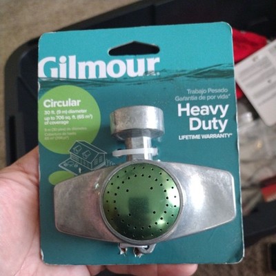 Gilmour Circular Heavy Duty Pattern Spot Sprinkler 30' Dia Green Stainless Steel
