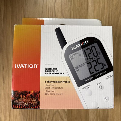#ad Ivation Wireless Barbecue Thermometer 2 Probes $35.00