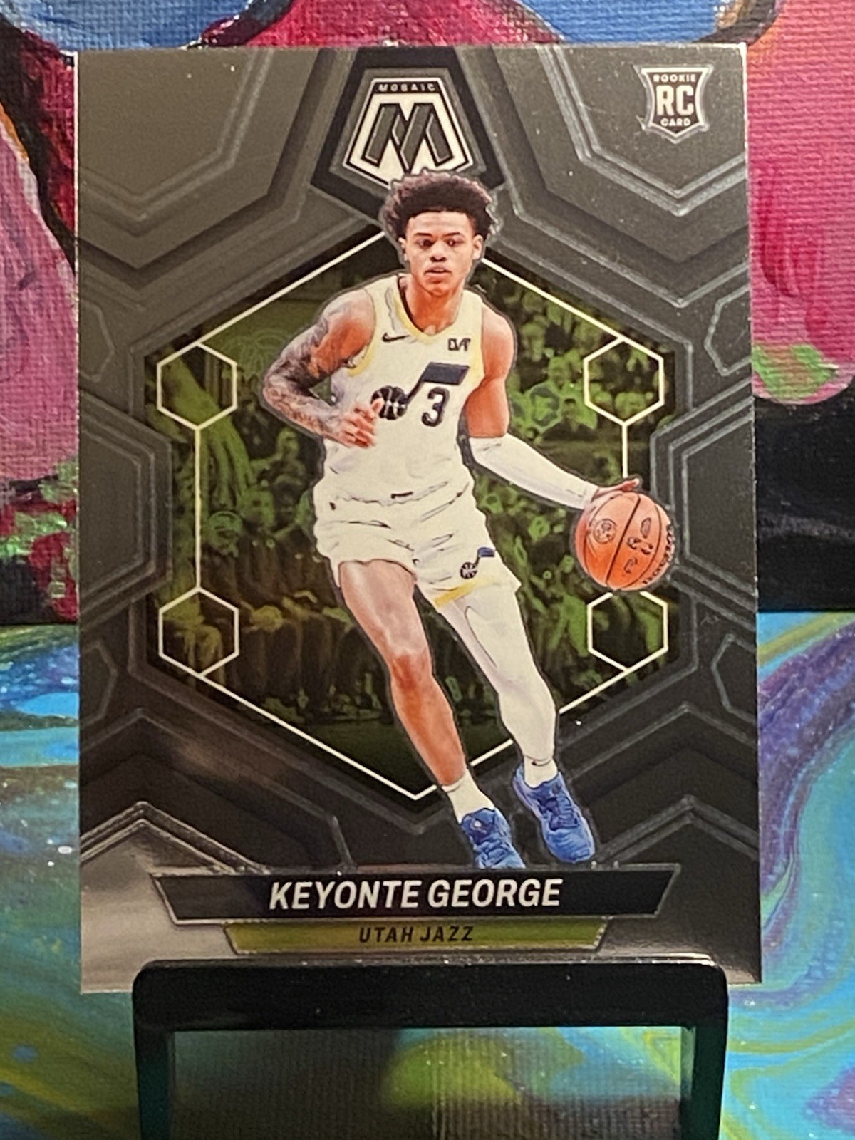 23/24 2023-24 Panini Mosaic Keyonte George RC #222 Rookie Utah Jazz