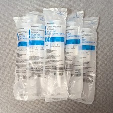 McKesson Piston Irrigation Syringe Lot of 6 Flat Top With Catheter Tip-60 CC