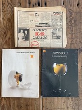 Vintage Kodak Catalog Co Camera Supplies 1975-1976, 1977  1977 Porters Catalog