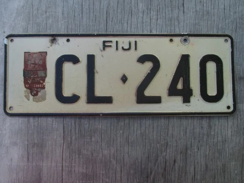 2004 FIJI passenger with Fiji embossed CL-240 license plate