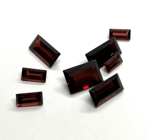 Piedra preciosa suelta natural facetada granate AAA corte baguette para hacer todas las joyas - Imagen 14 de 21