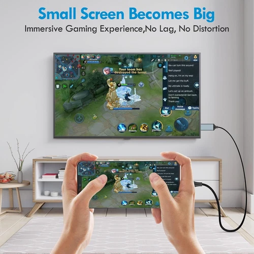 Adaptador Lightning a HDMI, Cable HDMI para Iphone a TV Compatible con iPhone - Imagen 4 de 7