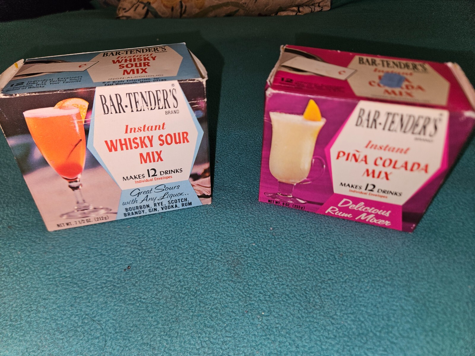 Vintage Bar-Tender's Brand Pina Colada & Whisky Sour Mix 2-Pack