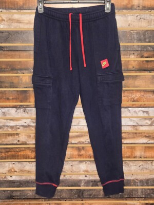 Nike NSW Cargo Sweatpants Joggers Navy Blue Medium