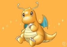 Pokemon anime pok mon dragonite onigiri orange Pad Gaming Mat Desk