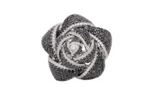 5.65 CTW Round cut black Onyx 925 Sterling Silver cocktail Engagement Ring