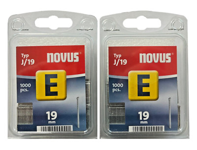 2x 1000 Novus Tacker Nägel Typ E 19 mm 19mm Tackernägel Tackerklammern 044-0064