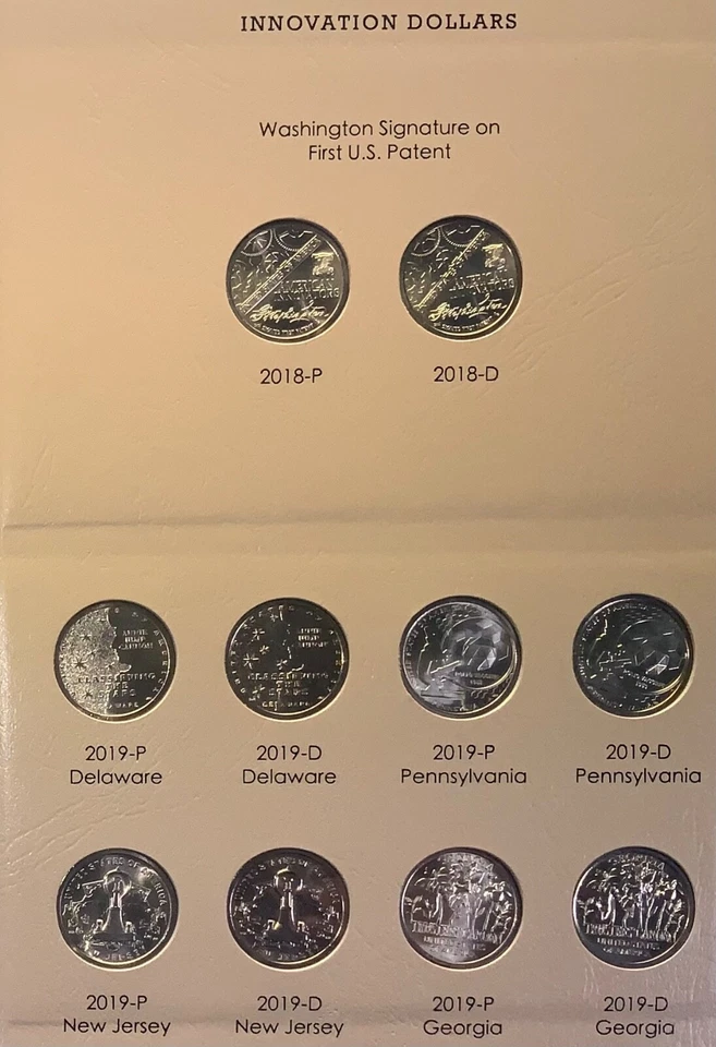 2018 - 2025 58 Coin P&D Unc American Innovation Dollar Set to Date in New Dansco - Image 2 of 4