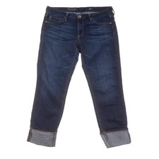 AG Adriano Goldschmied The Stevie Cuff Blue Jeans Womens Petites 29P Made in USA