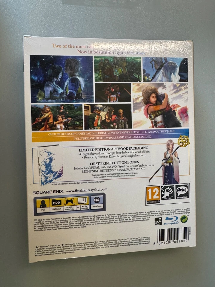 BNIB PS3 Final Fantasy X/X2 Limited Edition HD REMASTERED FACT SEALED BLES01880 - Image 2 of 4