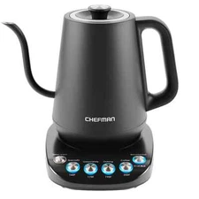 Chefman Electric Kettle 0.8-L+Temperature Controls+Auto-Shut Off+Dispenser Spout