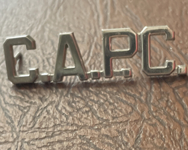 C.A.P.C. Civil Air Patrol Cadet  Lapel Badge Pin, 1.7"