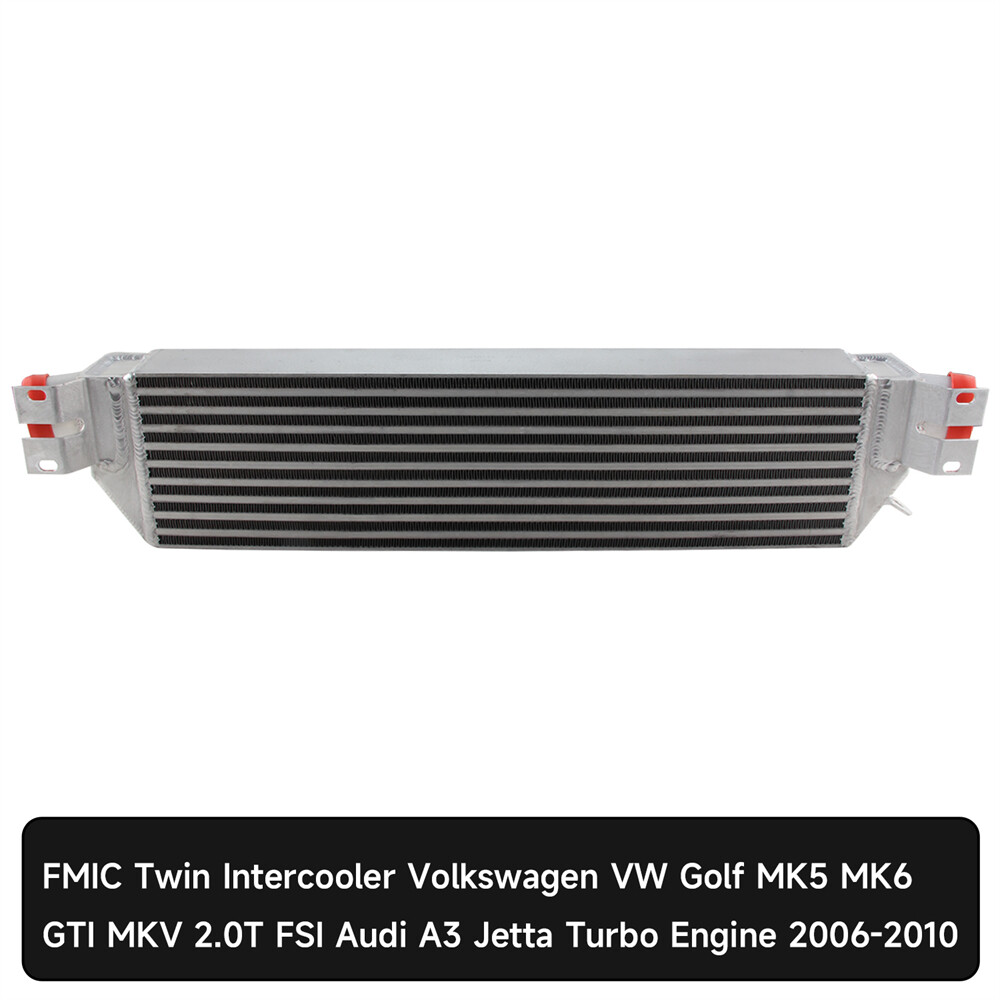 Upgrade Twin Intercooler for VW Jetta Golf GTI GLI MK5 MK6 Audi A3 2.0
