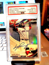 2021 Topps Chrome #70/99 David Ortiz Beisbol-Auto #BADO GEM MT 10/10 