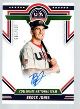 2022 USA Stars & Stripes CNT Signatures Blue Ink #CNTS-BJ2 Brock Jones /199