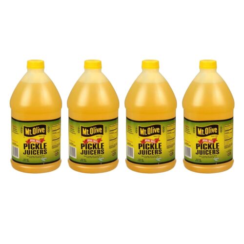 Mt. Olive Pickle Juice 100% Kosher Dill Pickle Brine, 64 Ounce Bottle 4 PACK!!