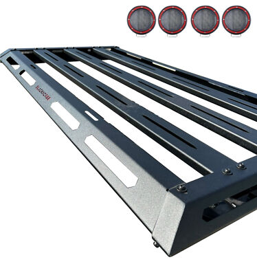Black Horse ARMOUR II Basket Black w/set of 5.3''LED Fits 2007-2026 Toyota Tundra