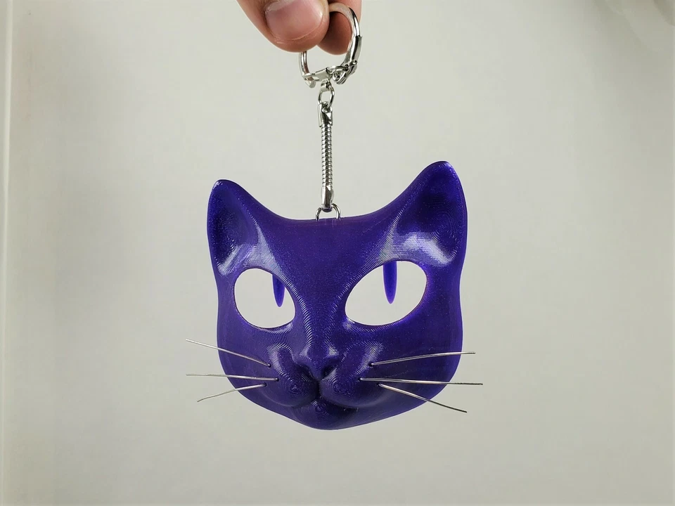 Cat with Following Eyes Keychain / Car Hanger - Creepy Cute Motion Art Pet Gift - Image 3 of 4