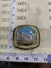 Vintage Mount Rushmore 50TH Anniversary Belt Buckle Made In USA