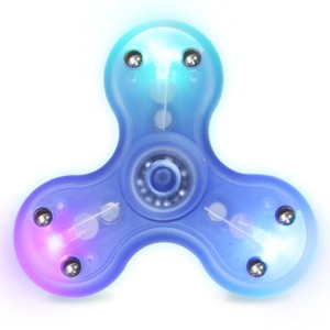 LED-Flash-Tri-Fidget-Hand-Spinner-Gyro-EDC-Focus-Bearing-Desk-Toy-ADHD-Blue