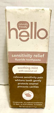 Hello Sensitivity Relief Whitening Fluoride Toothpaste - 4 oz - Soothing Mint