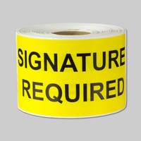 Signature Required Labels Self Adhesive Stickers (yellow Black / 4 X 2 ) - ... on sale Signature Required Labels Self Adhesive Stickers (yellow Black / 4 X 2 ) - ... on sale