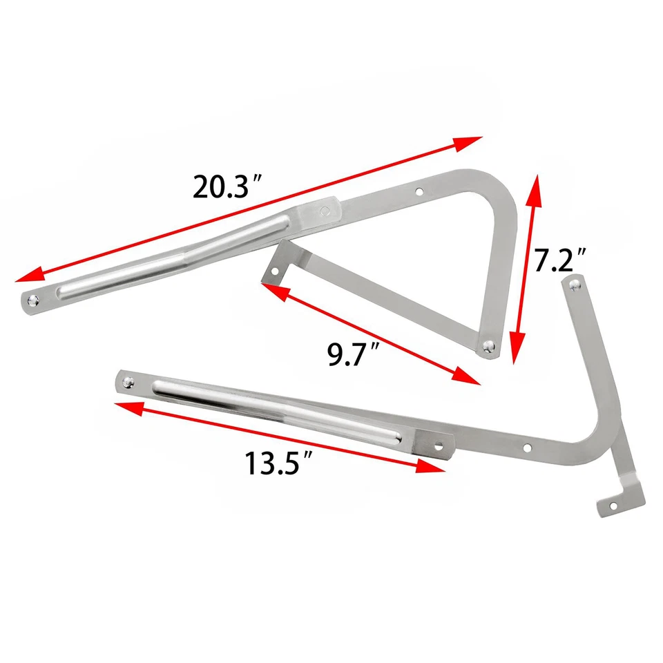Para Werner 55-1 MFG 06 y Par Antiguo Ático Escalera Esparcidor Brazos Bisagra Foto 3 de 4