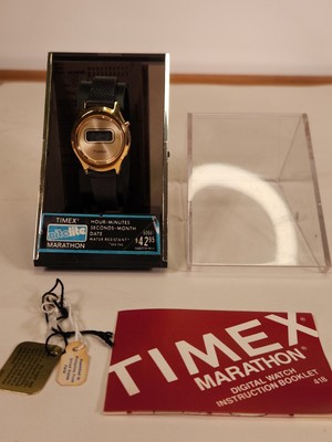Vintage Timex Marathon Digital Watch -Works!