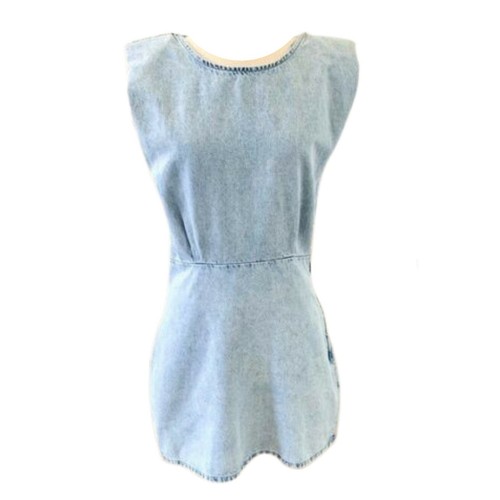 ZARA NWT Large Short Denim Dress with 