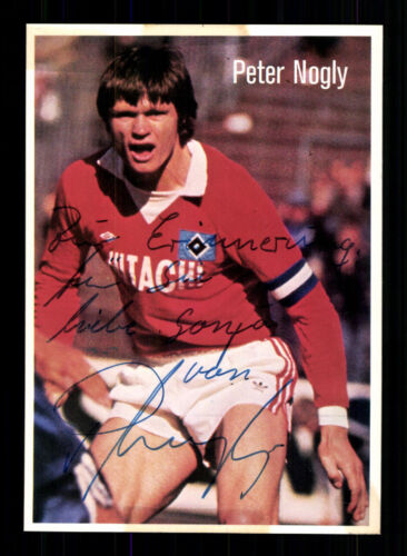 Peter Nogly Autogrammkarte Hamburger SV 70er Jahre Original Signiert + A 229229 - Afbeelding 1 van 2