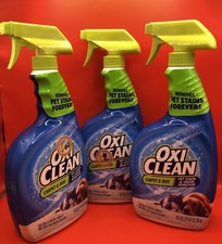 Lot Of 3 Bottle Of Oxiclean Carpet  Rug Pet Stain  Odor Remover 24 Oz Each