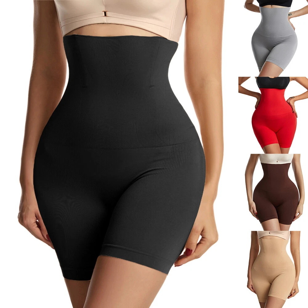 New Women High Waist Body Shaper Slimming Shapewear Solid Color Cotton  Underwear Tummy Control Panties 2 Styles