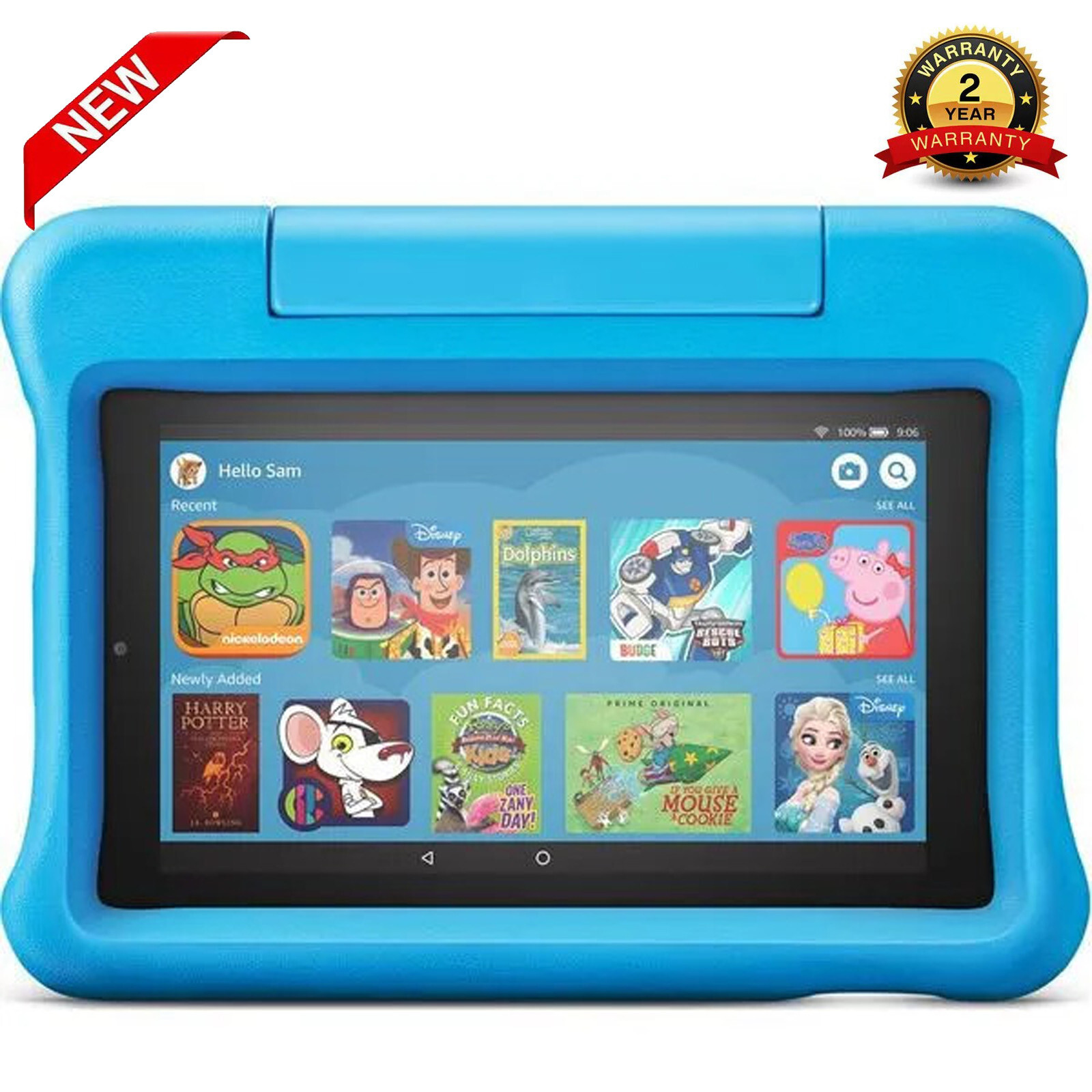 Amazon Fire 7 Kids Edition (9th Generation) 16GB, Wi-Fi, 7in - Blue New Sealed