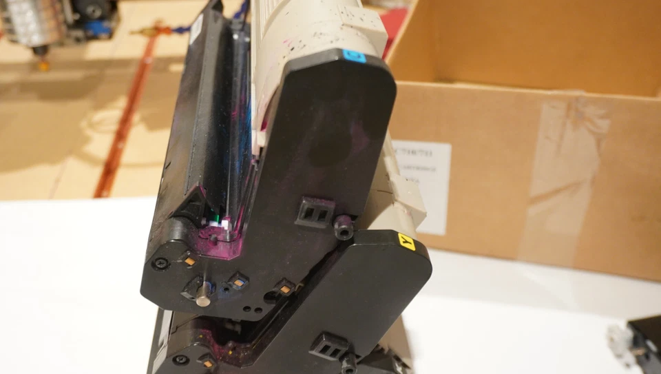 Oki C610 Laser Printer Spares Parts Used Motors panels drums belts fascia case - Image 4 of 4