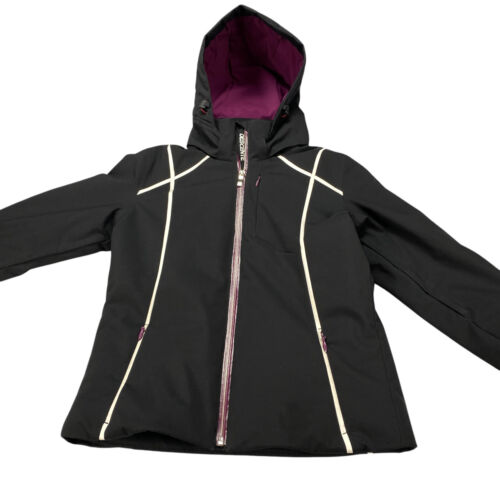 Descente Women's Bree Ski Hooded Insulated Jacket Size US 4 Black - Picture 5 of 19